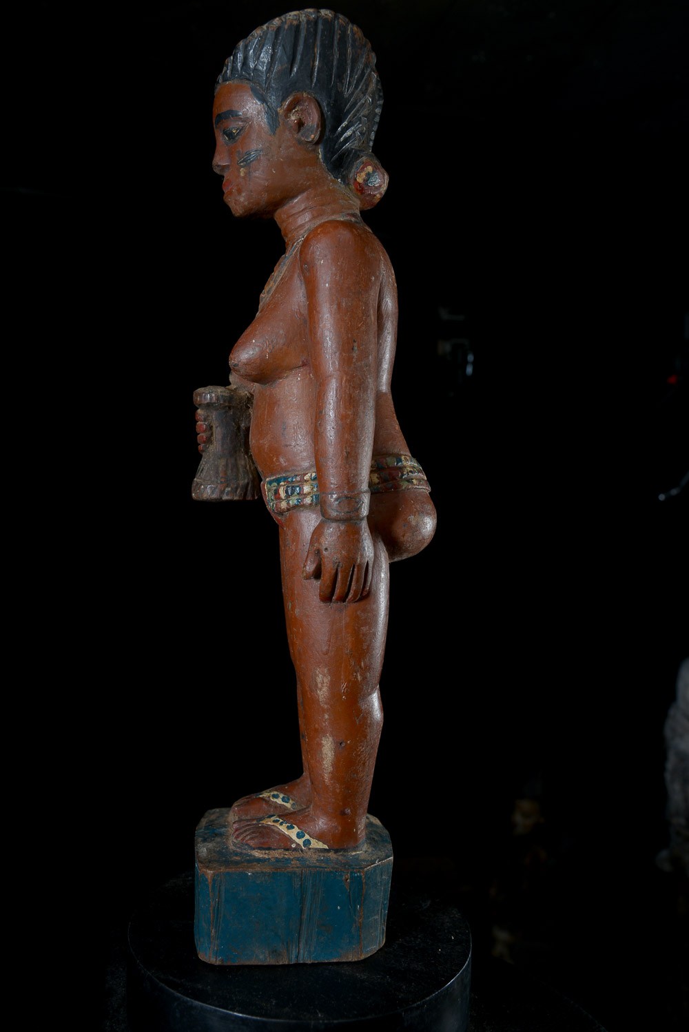 Statue Colon Guérisseuse - Photo Africaine - Baoule - Côte d'Ivoire