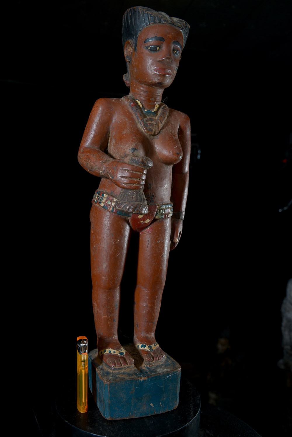 Statue Colon Guérisseuse - Photo Africaine - Baoule - Côte d'Ivoire