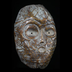 Masque en cuivre ngongo munene - Ding Tukongo - RDC Zaire