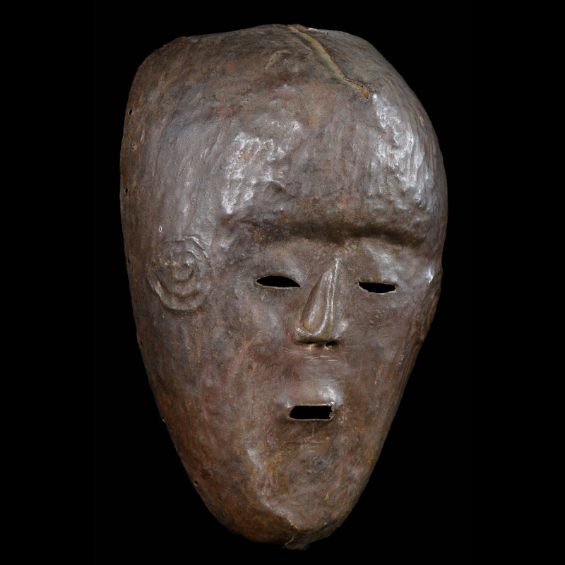 Masque en cuivre ngongo munene - Ding Tukongo - RDC Zaire