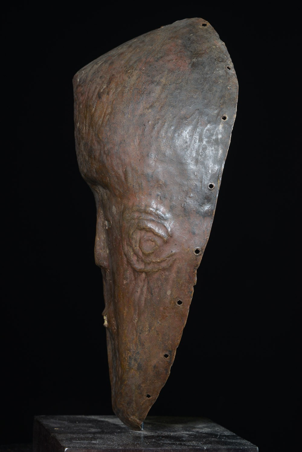 Masque en cuivre ngongo munene - Ding Tukongo - RDC Zaire