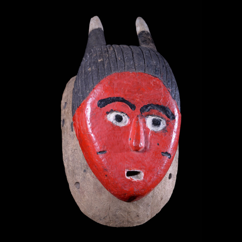 Masque Seli totem rouge - Gouro - Côte d'Ivoire