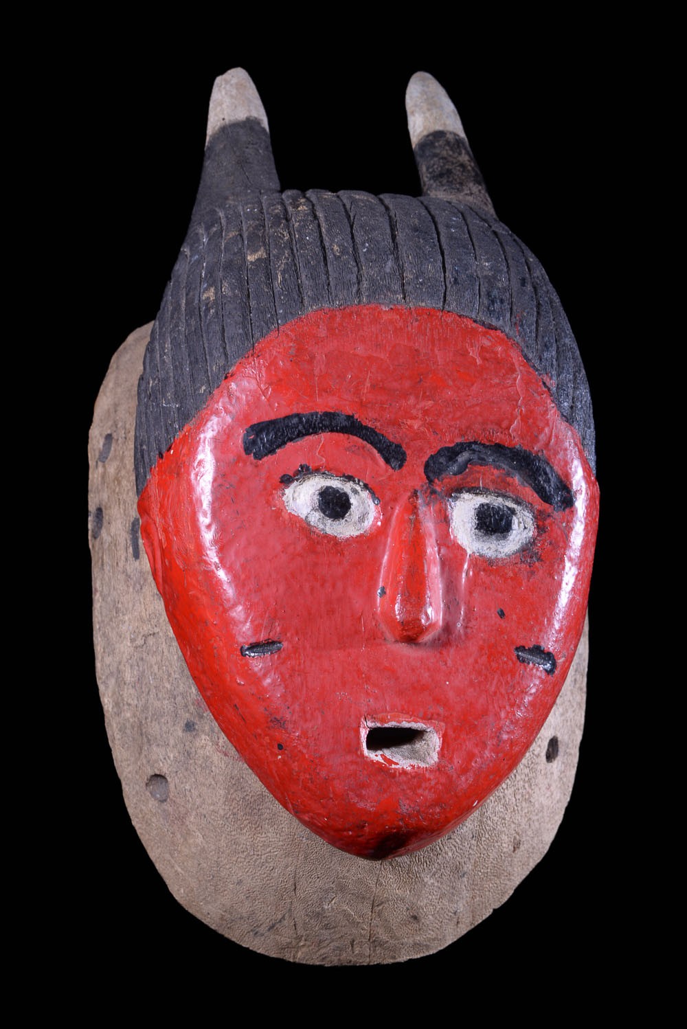 Masque Seli totem rouge - Gouro - Côte d'Ivoire