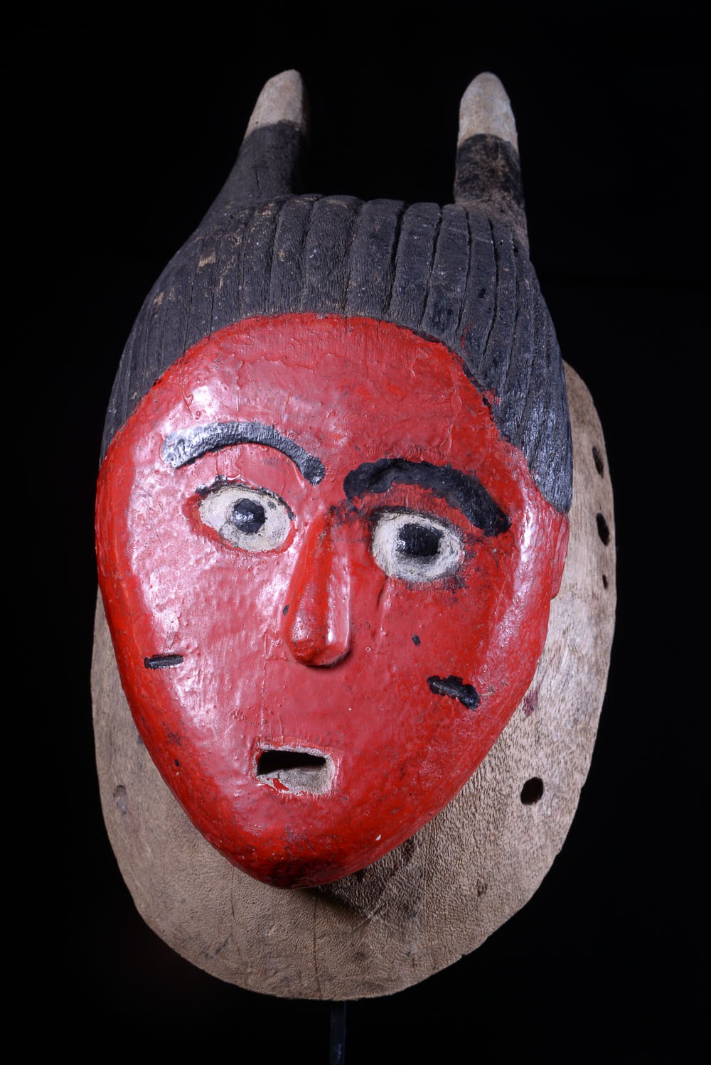 Masque Seli totem rouge - Gouro - Côte d'Ivoire