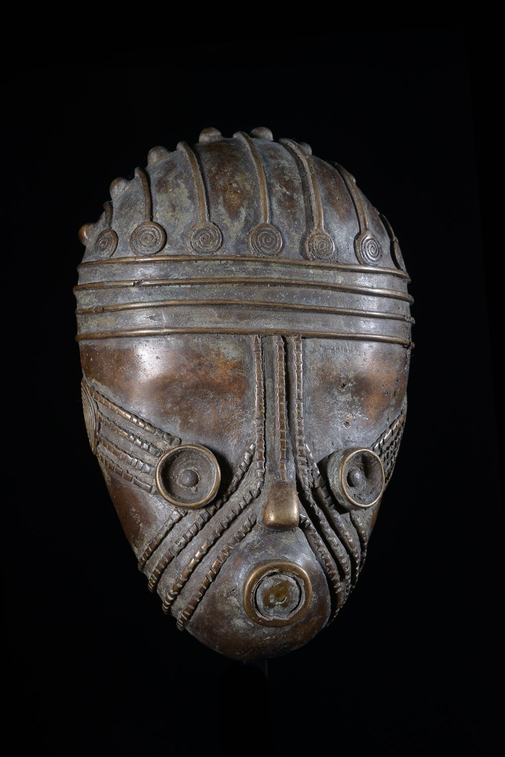 Masque en alliage de métal - Guéré - Côte d'Ivoire