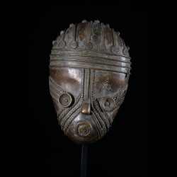 Masque en alliage de métal - Guéré - Côte d'Ivoire