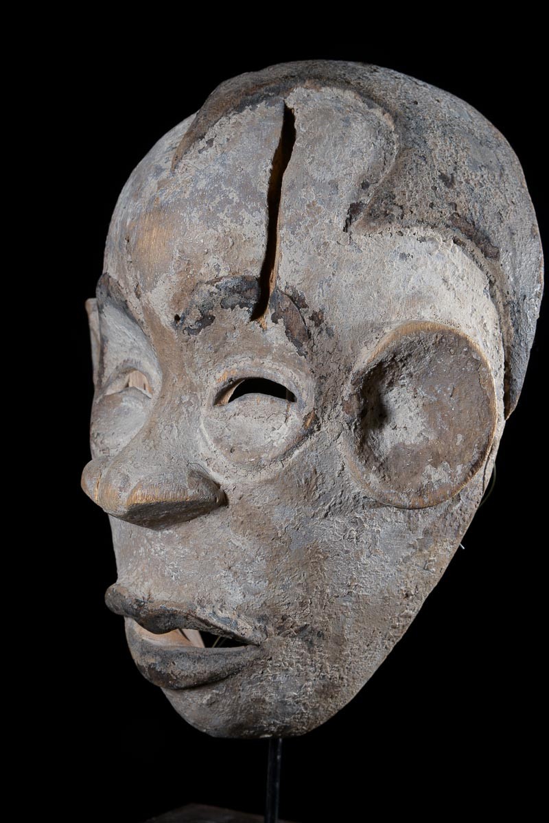 Masque de ceremonie Blanc - Idoma - Nigeria