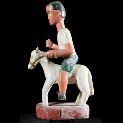 Cavalier et son cheval Colon - Baoule - Côte d'Ivoire