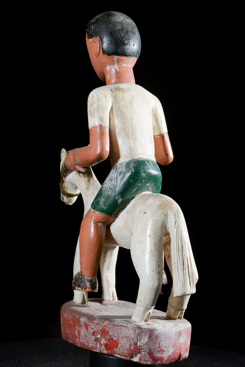 Cavalier et son cheval Colon - Baoule - Côte d'Ivoire