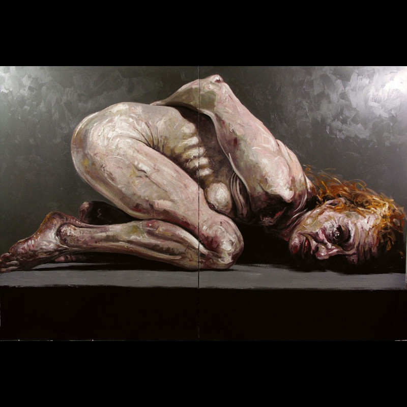 Huile sur toile Dyptique 300 x 200 - Thierry Dussac 2007