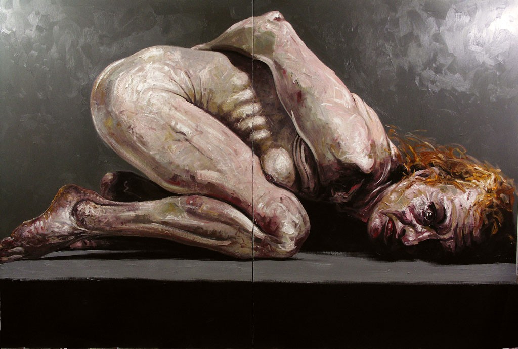 Huile sur toile Dyptique 300 x 200 - Thierry Dussac 2007