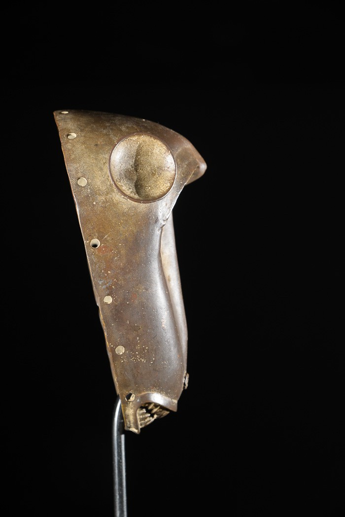 Masque Singe Kpan en Bronze - Baoule - Côte d'Ivoire