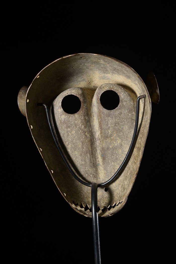 Masque Singe Kpan en Bronze - Baoule - Côte d'Ivoire