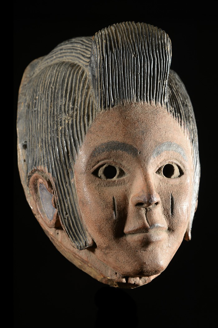 Masque polychrome Elvis Presley - Idoma - Nigeria