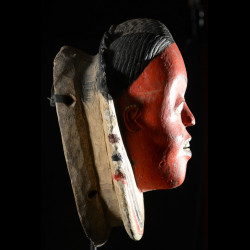 Masque Seli totem rouge - Gouro - Côte d'Ivoire