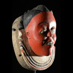 Masque Seli totem rouge - Gouro - Côte d'Ivoire