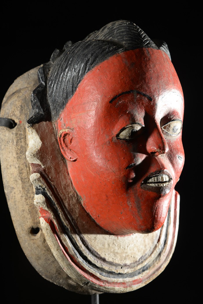 Masque Seli rouge - Gouro - Côte d'Ivoire