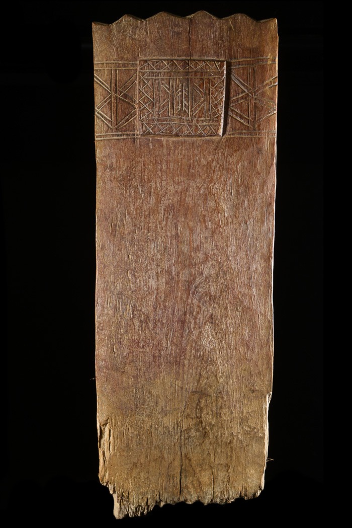 Plaque de lit sculptee - Peul - Niger - Objets usuels