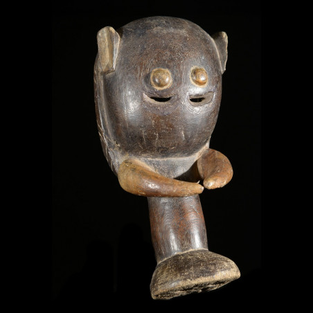 Masque Singe Kpan en Bronze - Baoule - Côte d'Ivoire