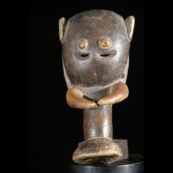 Masque Singe Kpan en Bronze - Baoule - Côte d'Ivoire