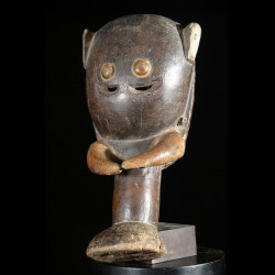 Masque Singe Kpan en Bronze - Baoule - Côte d'Ivoire