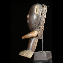 Masque Singe Kpan en Bronze - Baoule - Côte d'Ivoire