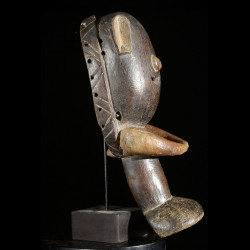 Masque Singe Kpan en Bronze - Baoule - Côte d'Ivoire