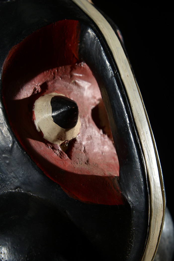 Masque Zamble polychrome - Gouro - Côte d'Ivoire
