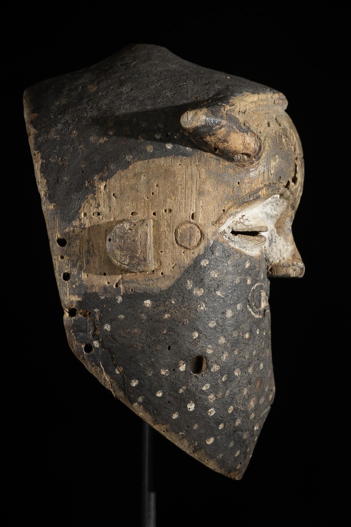 Masque casque polychrome - Kuba / Biombo  - RDC Zaire