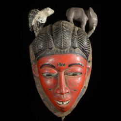 Masque Seli rouge - Gouro - Côte d'Ivoire