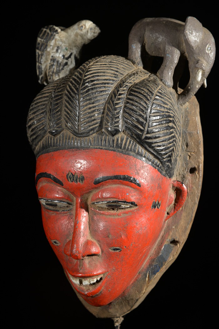 Masque Seli rouge - Gouro - Côte d'Ivoire