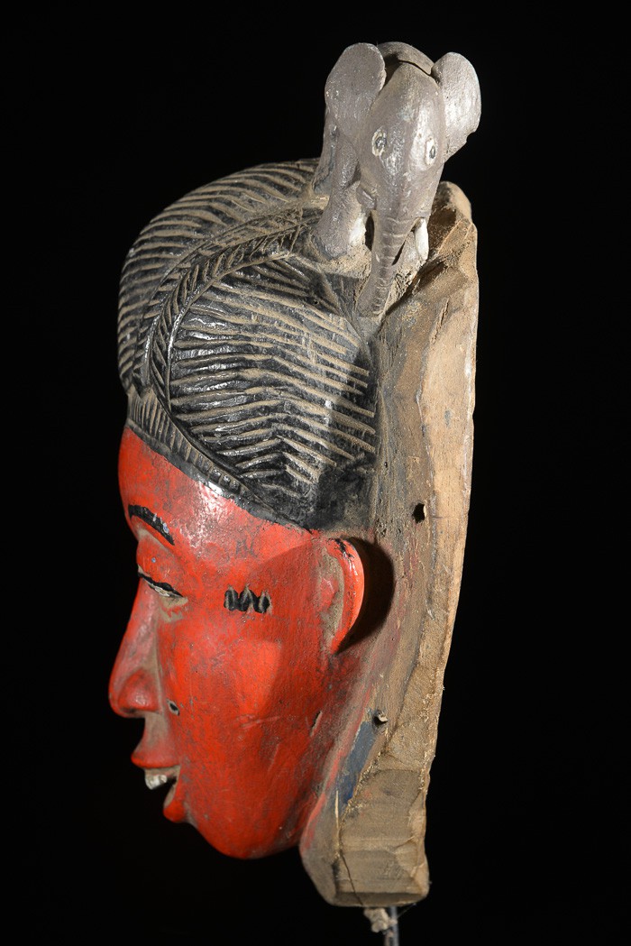 Masque Seli rouge - Gouro - Côte d'Ivoire