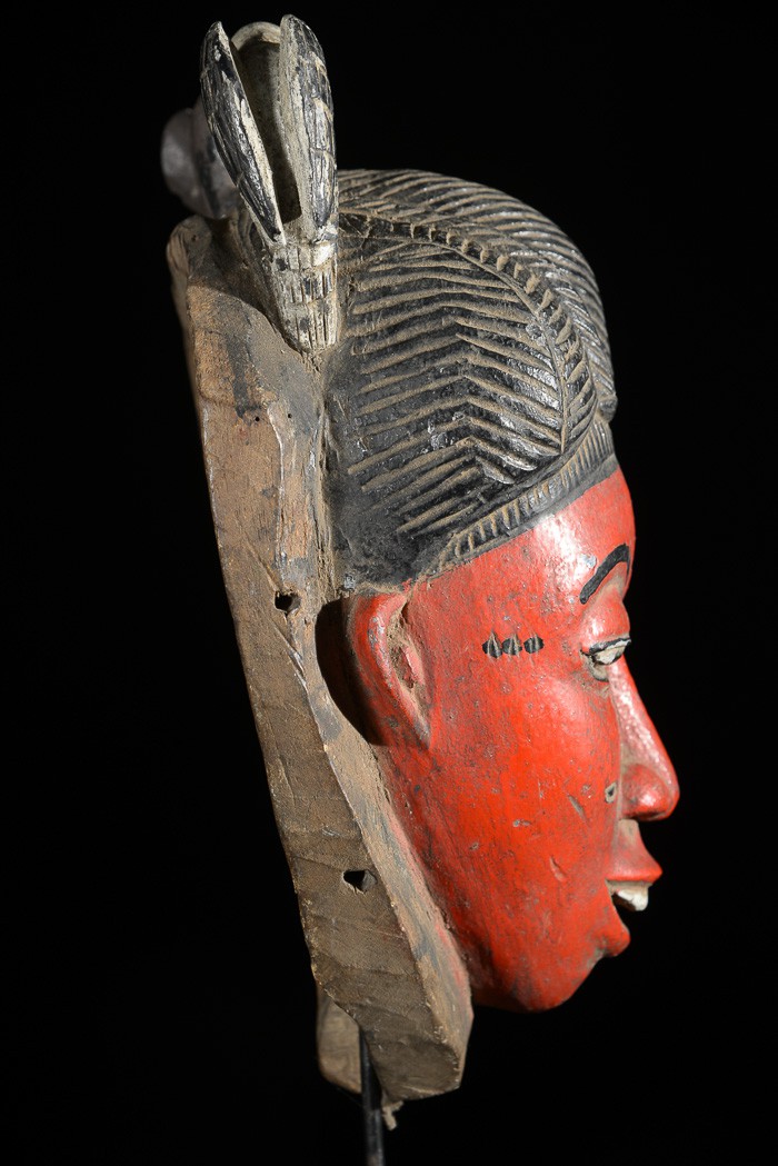 Masque Seli rouge - Gouro - Côte d'Ivoire