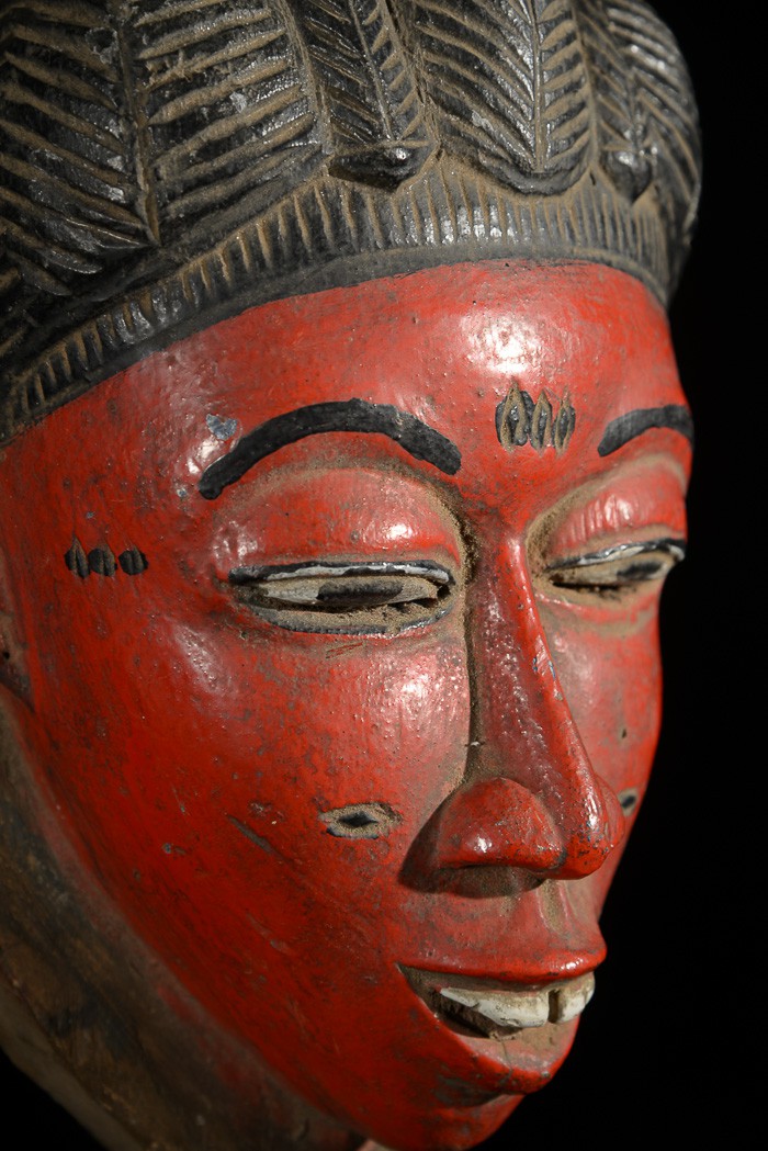 Masque Seli rouge - Gouro - Côte d'Ivoire