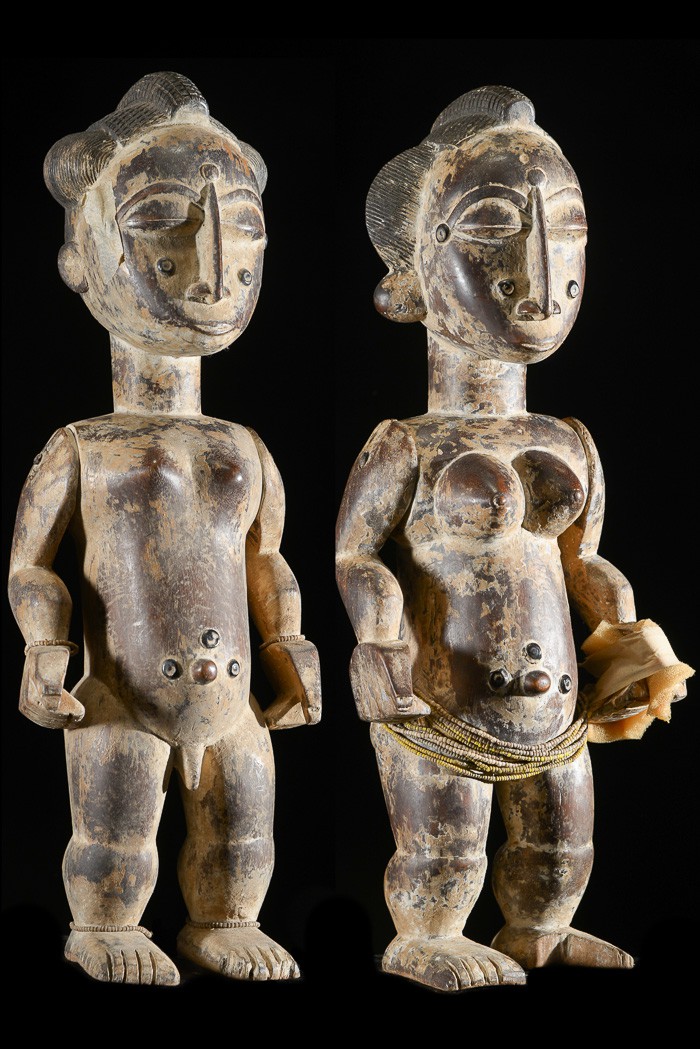 Couple d'ancêtres - Attie - Côte d'Ivoire