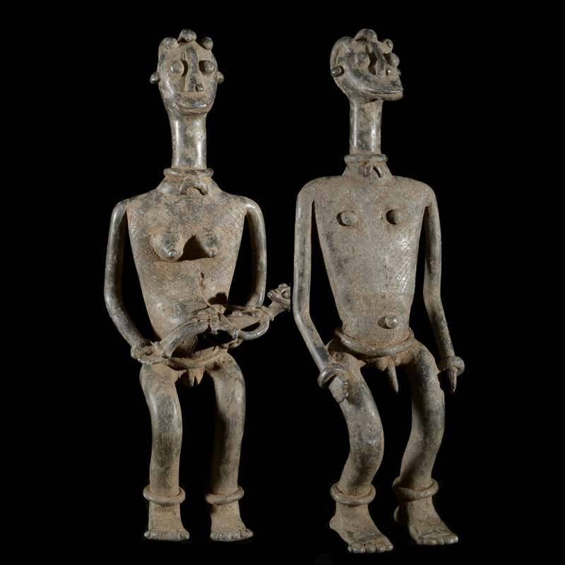 Couple fetiche d'autel - Ethnie Pougouli / Lobi - Burkina