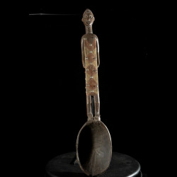 Cuillere en bois polychrome - Ngata - République Démocratique du Congo