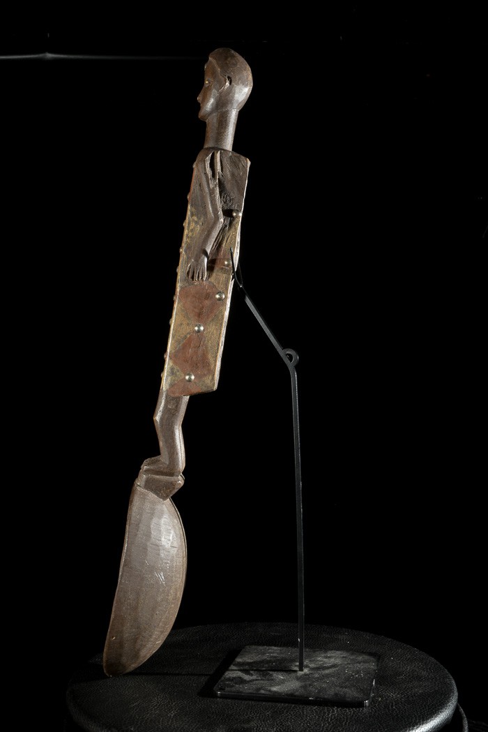 Cuillere en bois polychrome - Ngata - République Démocratique du Congo