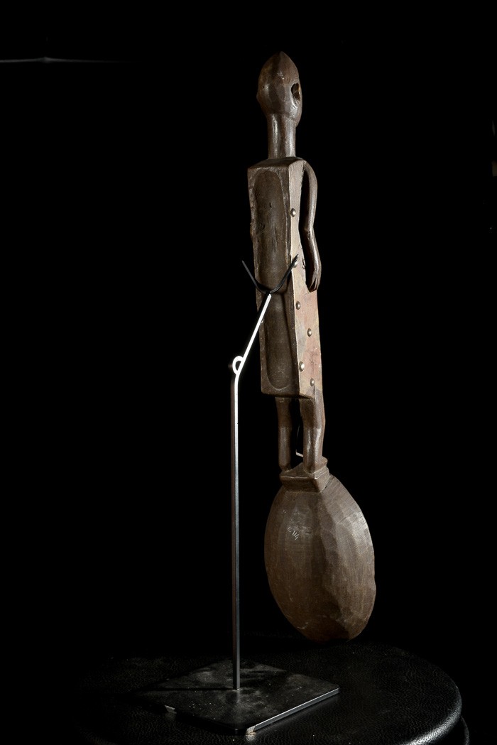 Cuillere en bois polychrome - Ngata - République Démocratique du Congo