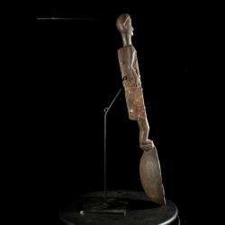 Cuillere en bois polychrome - Ngata - République Démocratique du Congo
