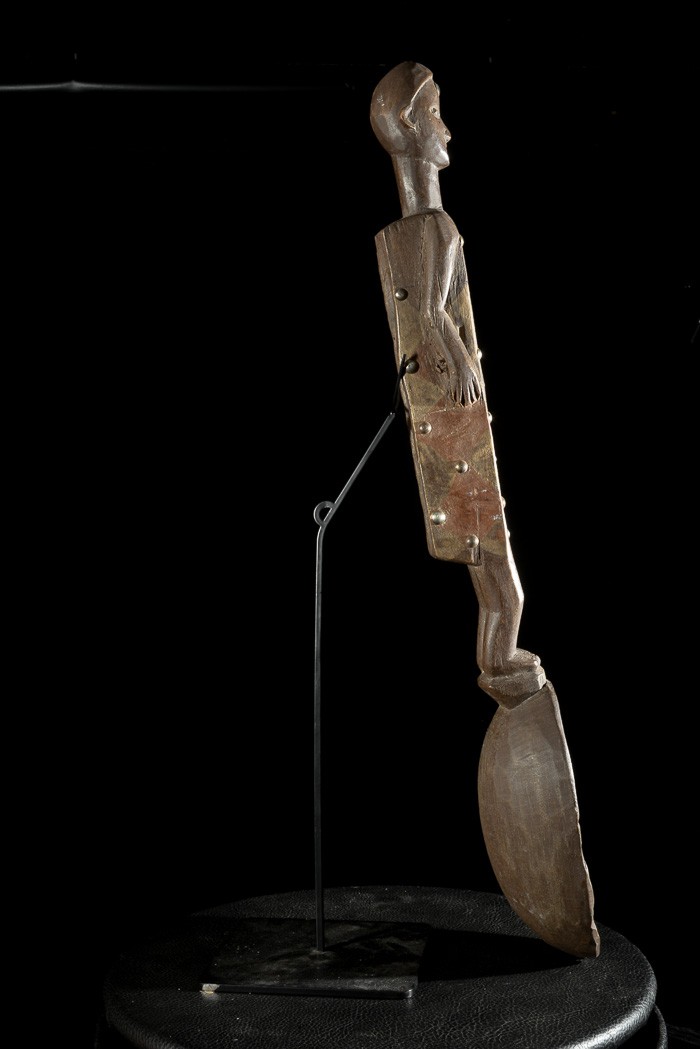 Cuillere en bois polychrome - Ngata - République Démocratique du Congo