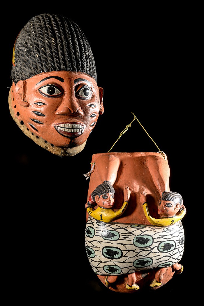 Masque ventre Gelede Twins - Yoruba - Nigeria / Benin