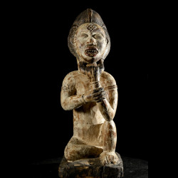 Statuette rituelle feminine - Punu / Pounou Lumbu - Gabon