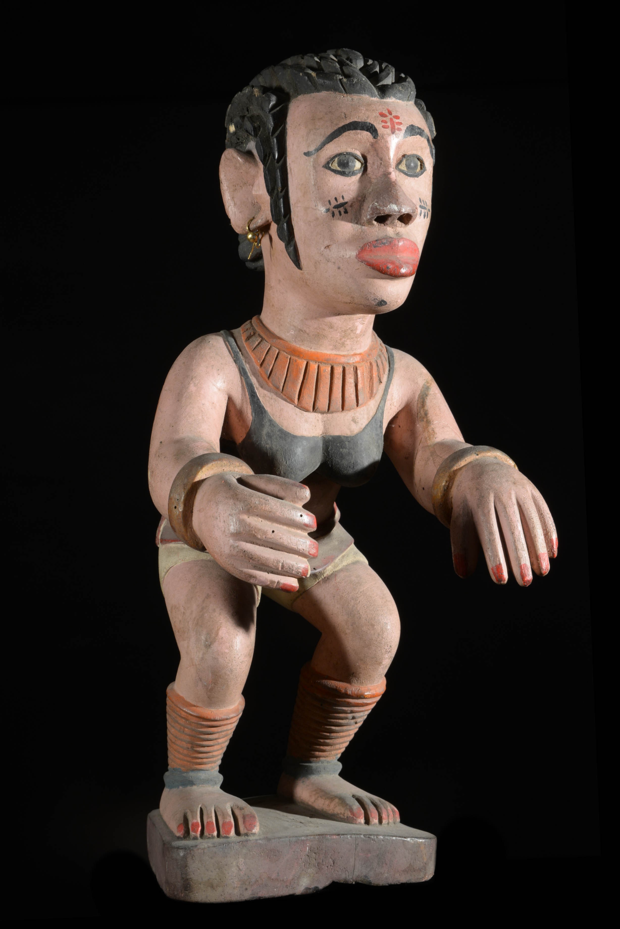 Statue polychrome - Ibibio - Nigeria
