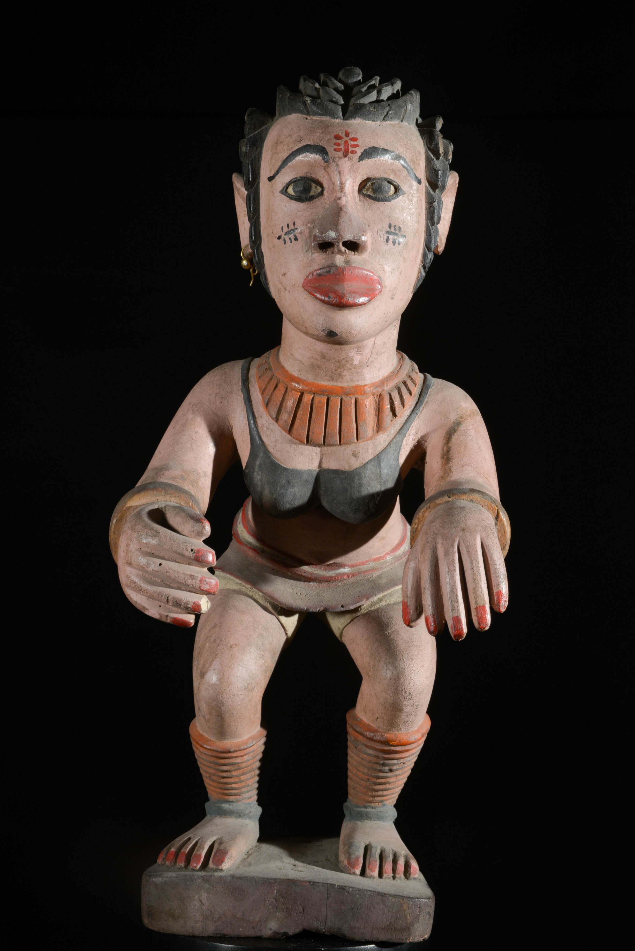 Statue polychrome - Ibibio - Nigeria