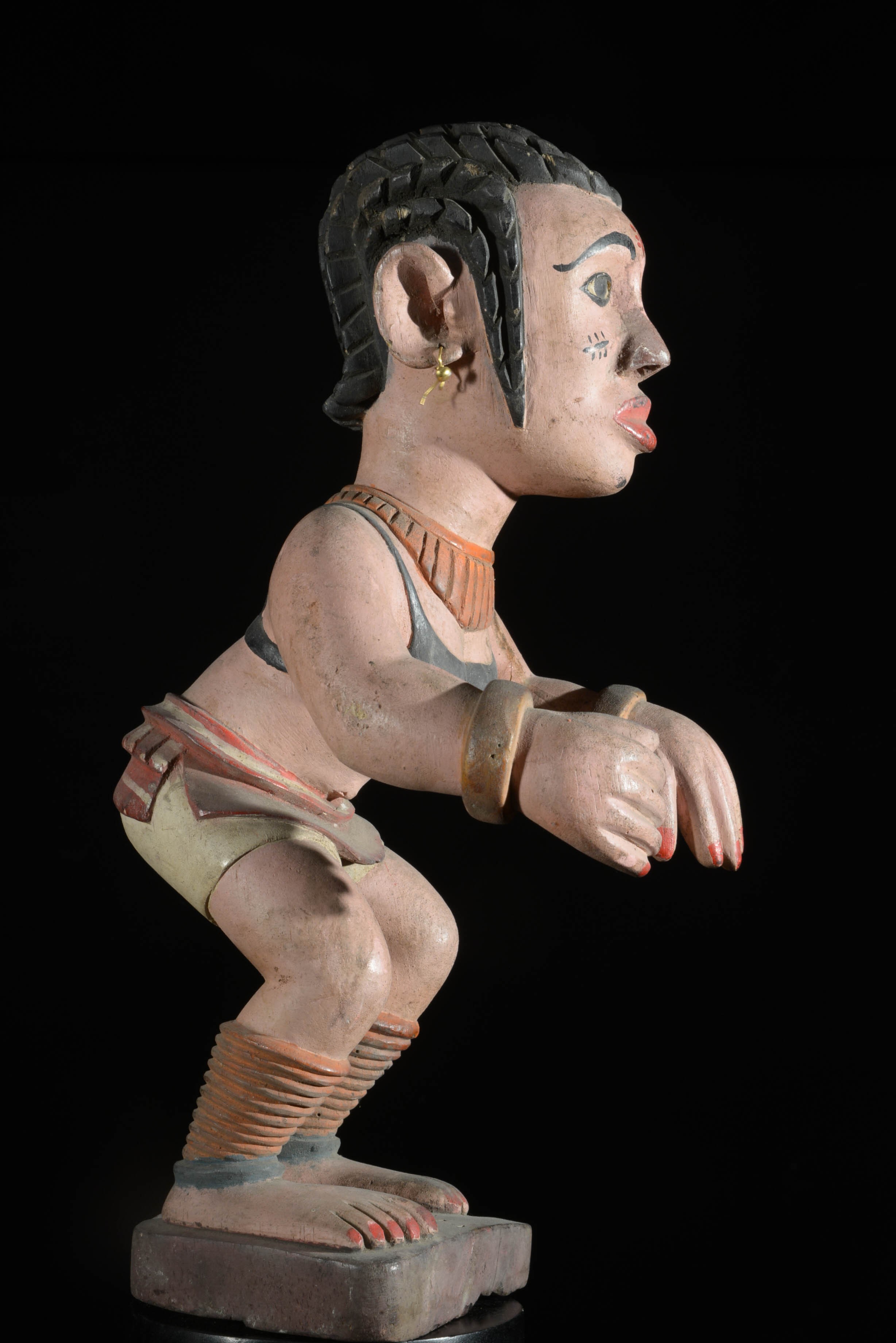 Statue polychrome - Ibibio - Nigeria