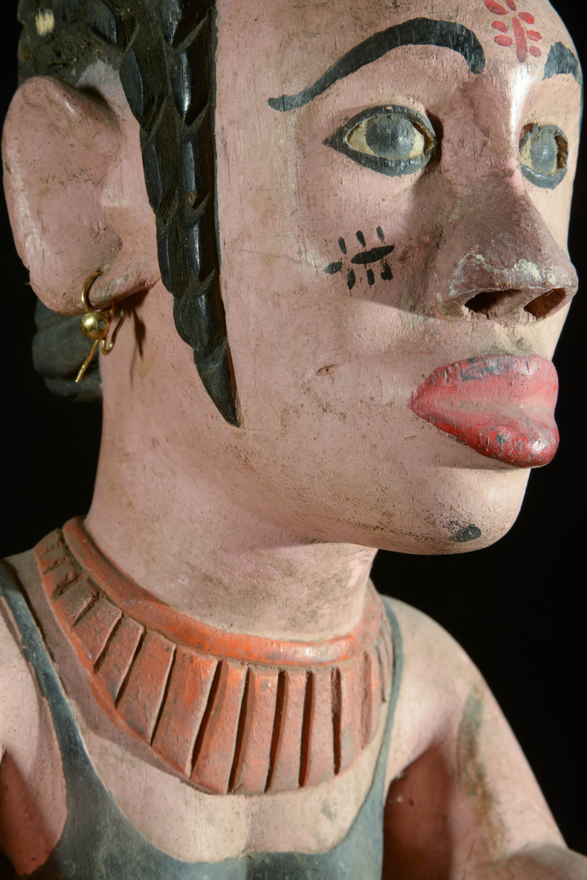 Statue polychrome - Ibibio - Nigeria