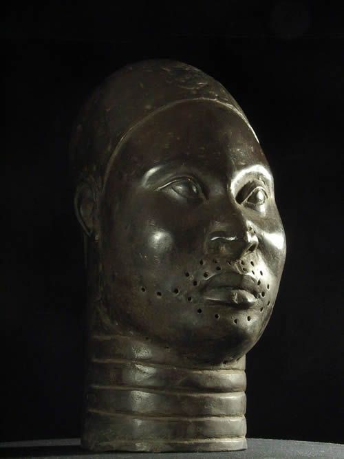 Tete Oba Bronze Ife - Bini Edo - Benin - Bronzes Africains