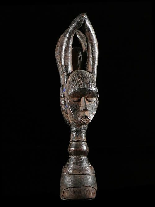 Masque cimier anthropomorphe janus - Urhobo - Nigeria