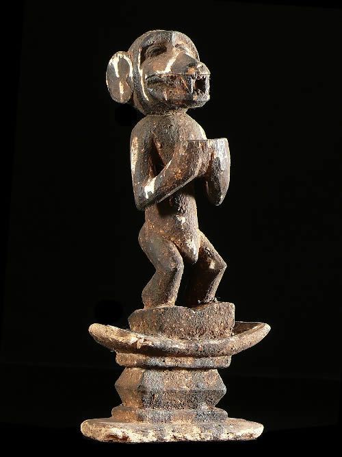 Statuette genie singe Gbekre - Baoule - Côte d'Ivoire